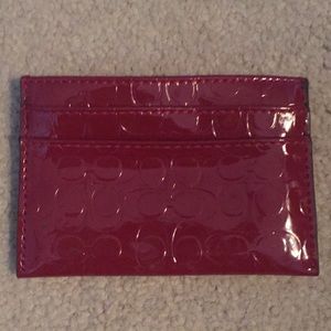 Red Coach card holder